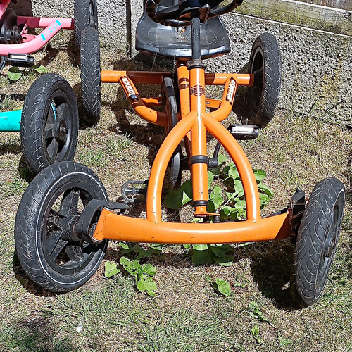 Berg orange metal pedal - metal,